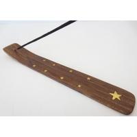 Wierookhouder houten plankje ster