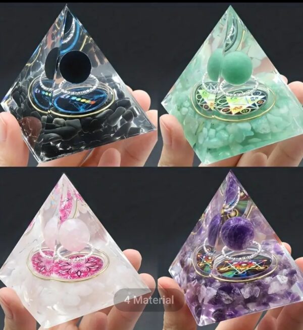 Piramide van Amethist Natuursteen formaat 60x60 mm - Image 2